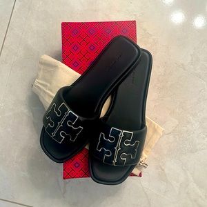 Tory Burch Double T Sport Slide like new